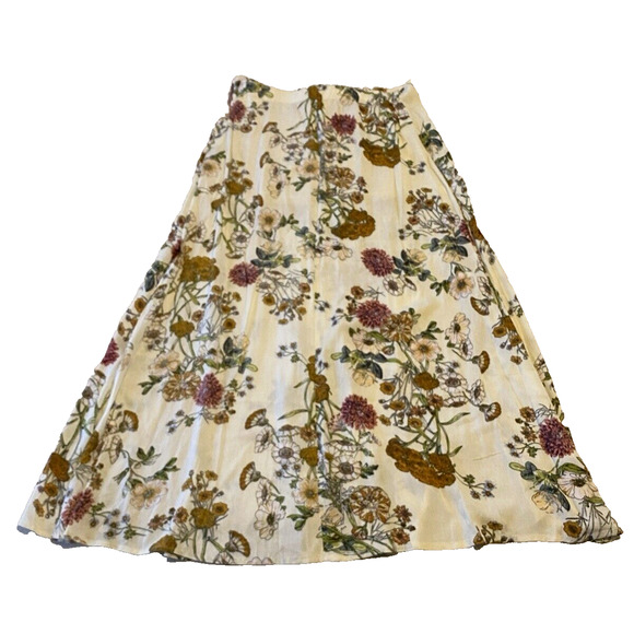 Davi & Dani Midi Skirt Womens Medium Sexy High Slit Flowing Cottage Core Skirt - Picture 5 of 16